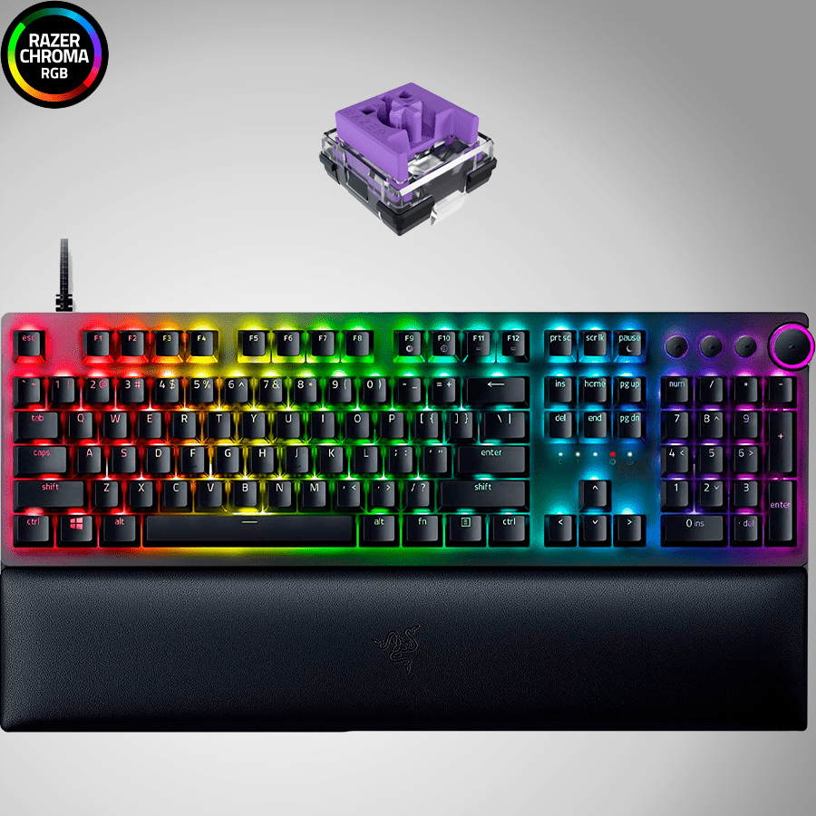 Teclado SP Razer Huntsman V2 RGB Optical Purple Switch Chroma(P163B)