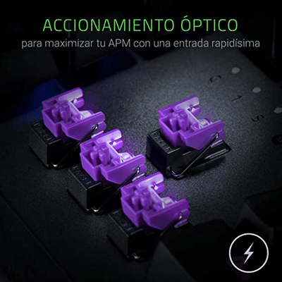 Teclado SP Razer Huntsman V2 RGB Optical Purple Switch Chroma(P163B)