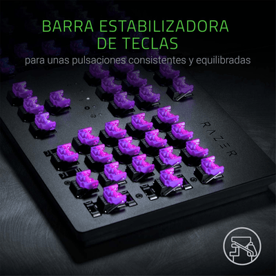 Teclado SP Razer Huntsman V2 RGB Optical Purple Switch Chroma(P163B) - Achorao