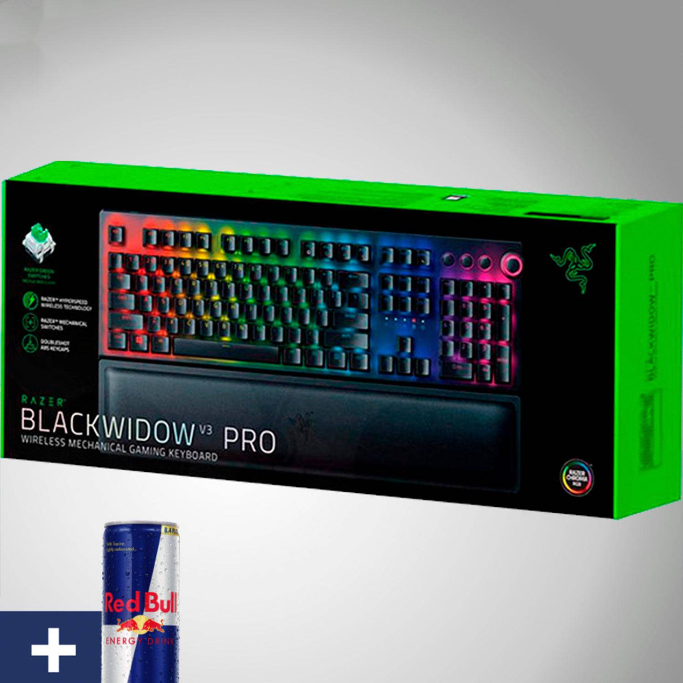 Teclado US Razer Blackwidow V3 Pro RGB inalámbrico Green Switch(P163B)