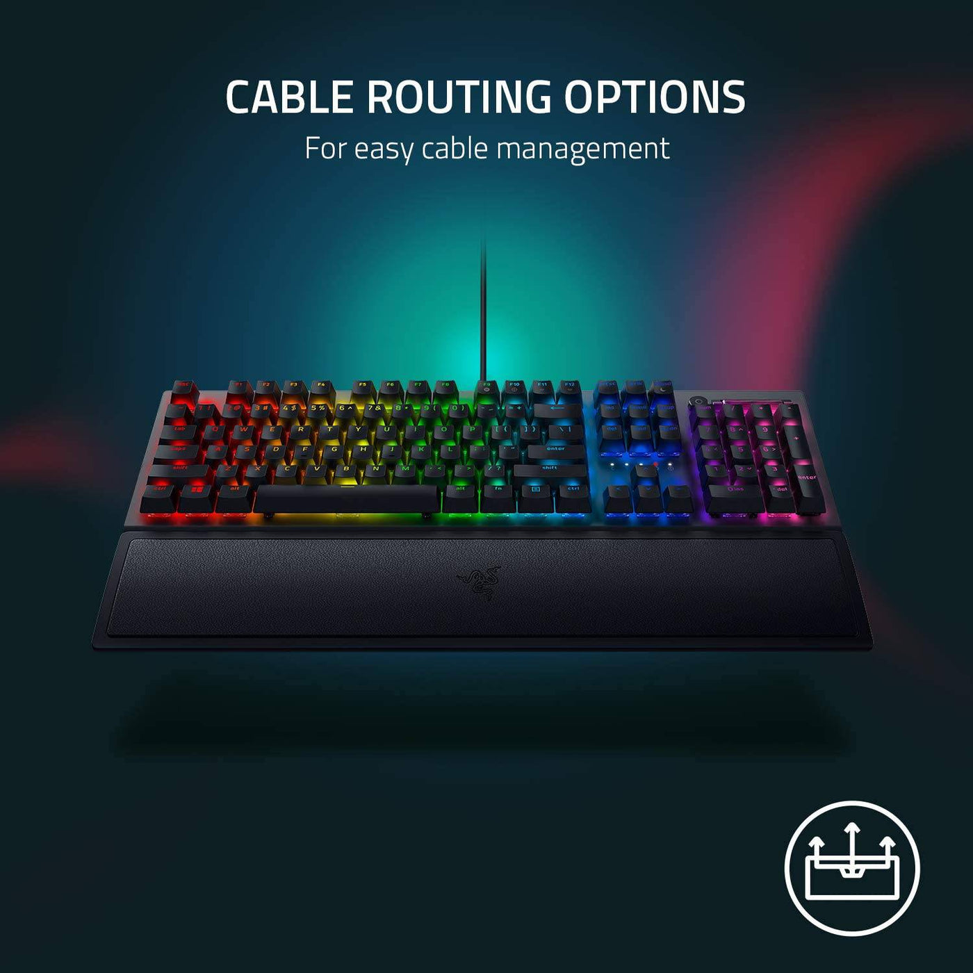 Teclado US Razer Blackwidow V3 RGB Mecánico Chroma Green Switch(P163B)