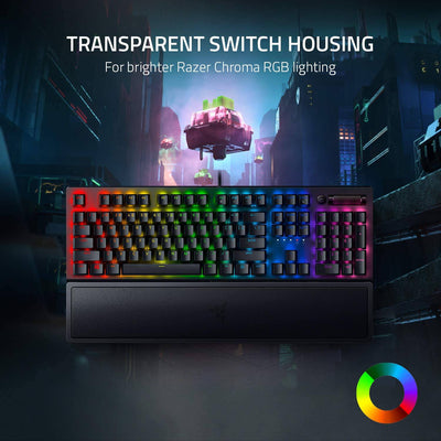 Teclado US Razer Blackwidow V3 RGB Mecánico Chroma Green Switch(P163B)