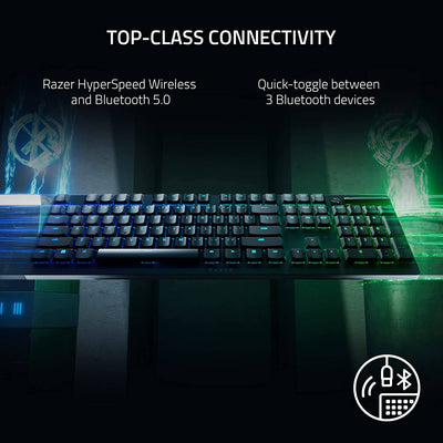 Teclado US Razer Deathstalker V2 Pro Wireless Switch Rojo(P163B)