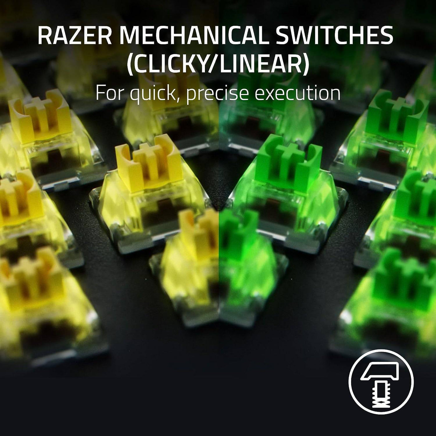 Teclado US Razer Blackwidow V4 Mechanical Chroma Black - Achorao