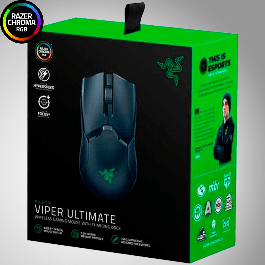 Mouse Razer Viper Ultimate Inalambrico Hyperspeed Focus+