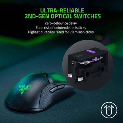 Mouse Razer Viper Ultimate Inalambrico Hyperspeed Focus+