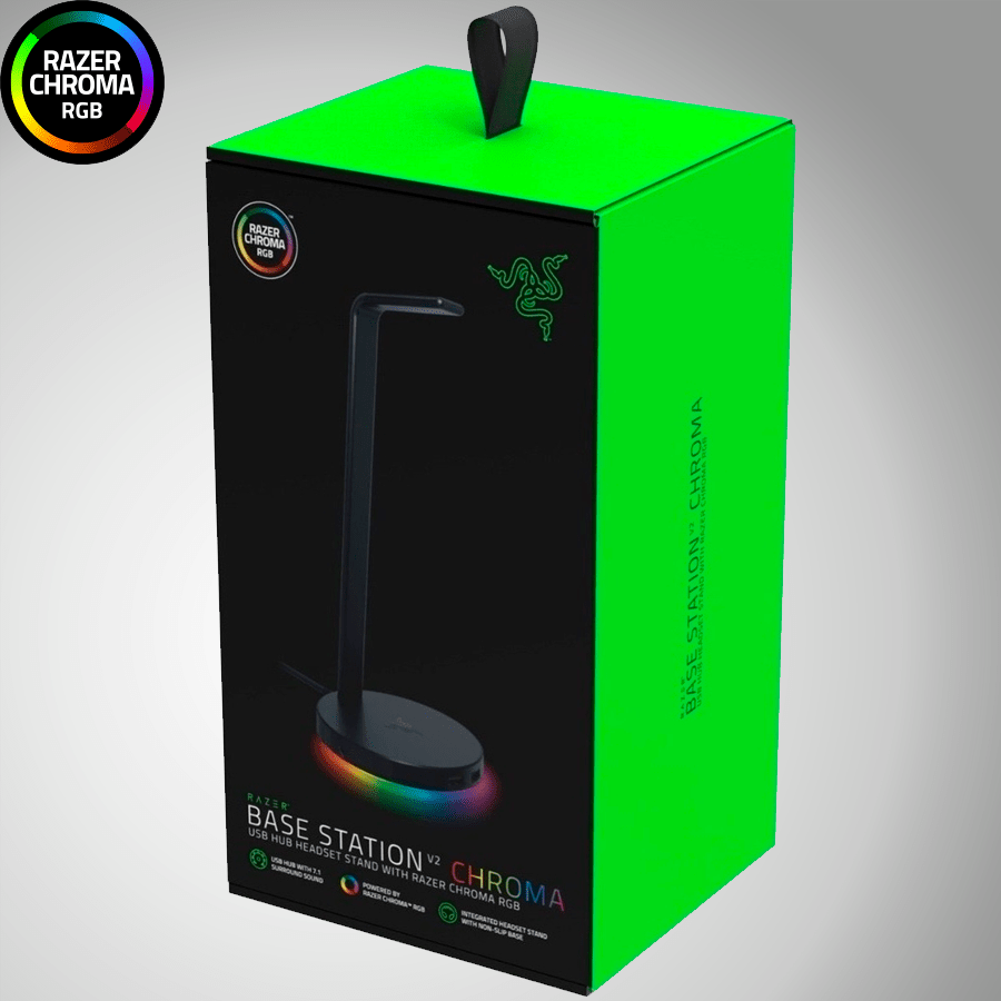 Soporte Razer Base Station V2 Rgb Chroma C/ Hub Usb 3.1