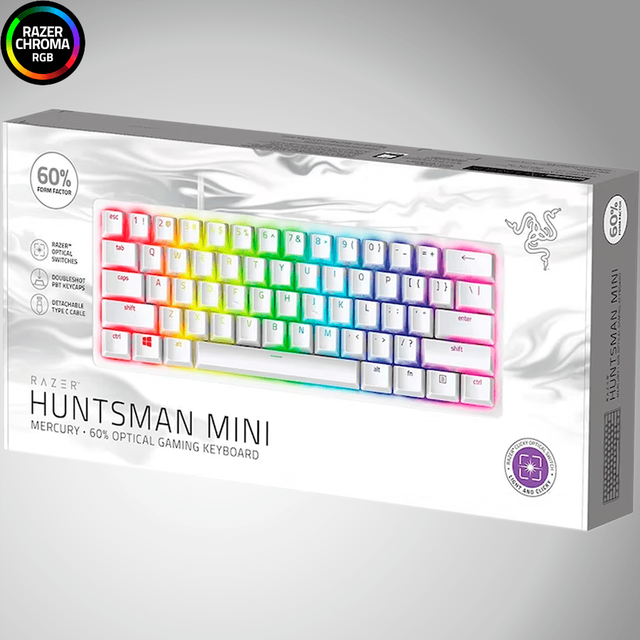 Teclado Razer Huntsman Mini 60% Mecánico RGB(P163B)