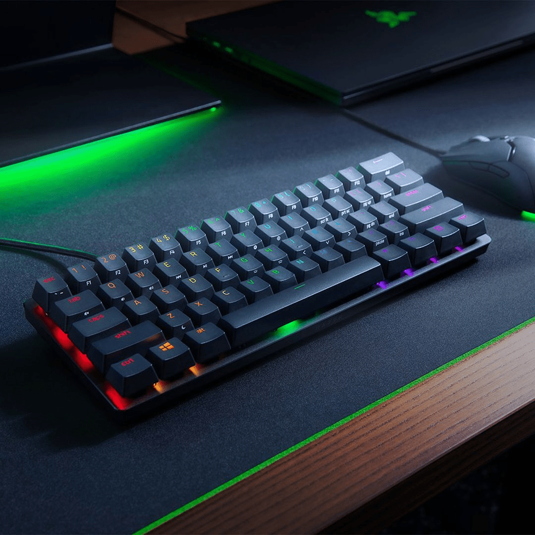 Teclado Razer Huntsman Mini 60% Mecánico RGB(P163B)