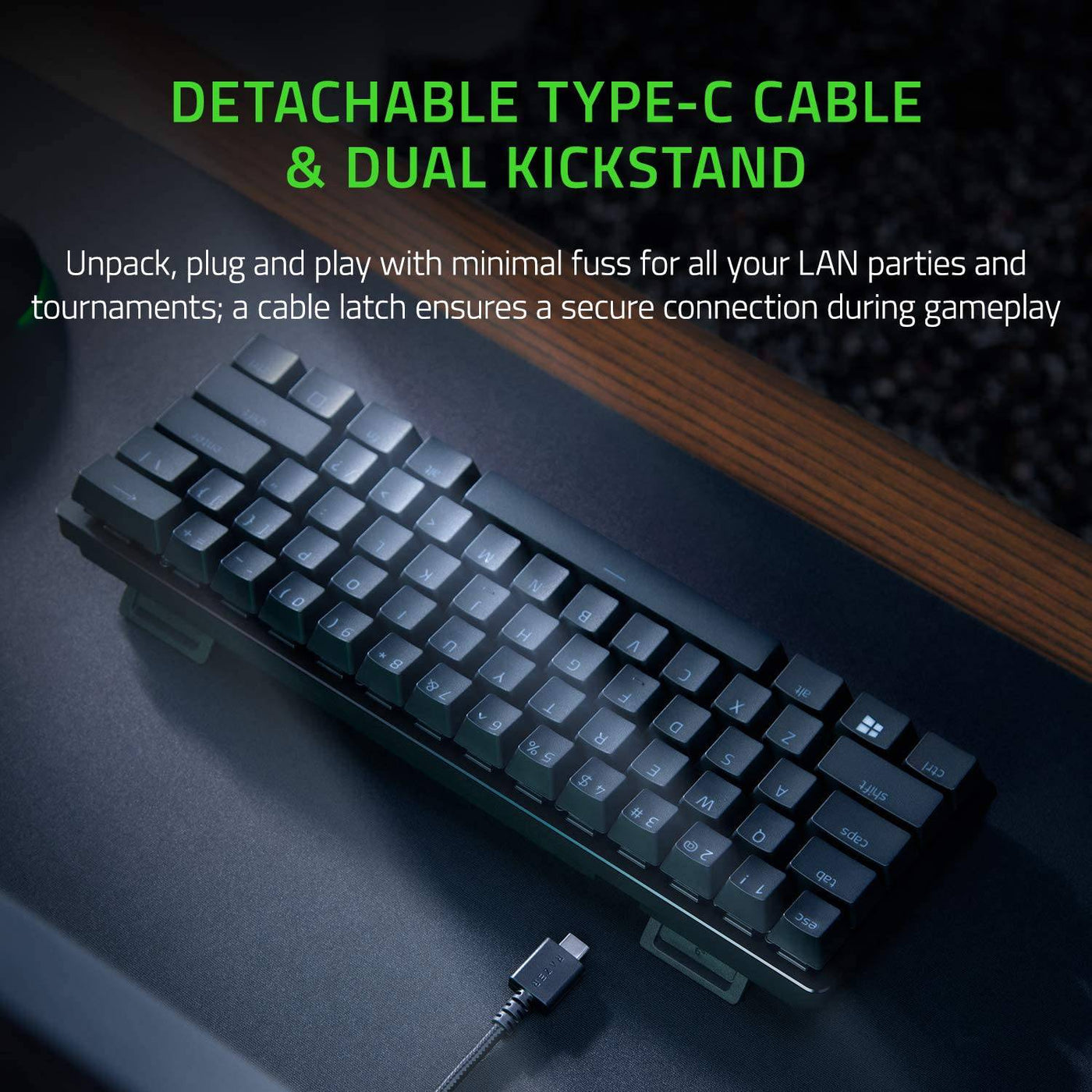 Teclado Razer Huntsman Mini 60% Mecánico RGB(P163B)