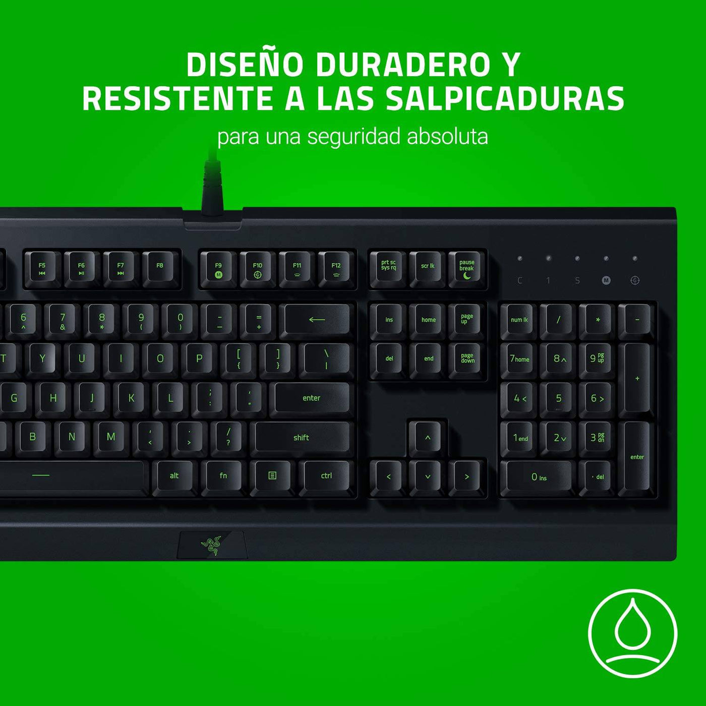 Teclado Razer Cynosa Lite Essential Resistente Derrames(P163B)