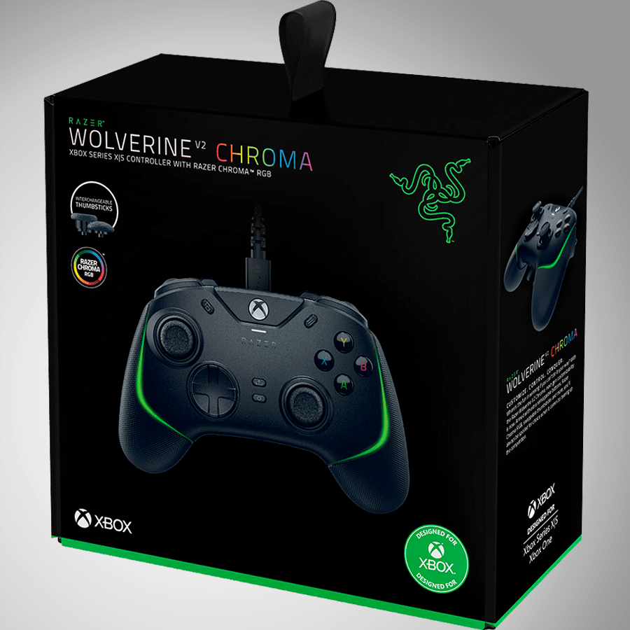 Gamepad Razer Wolverine V2 Black Colección Xbox PC