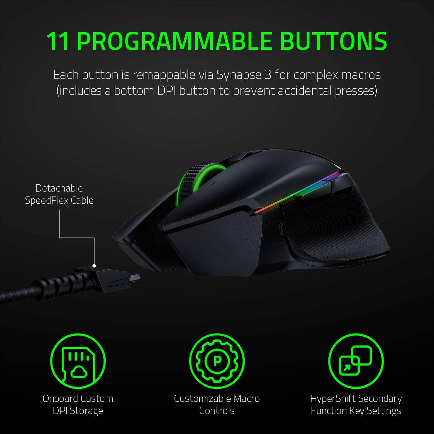 Mouse Razer Basilisk Ultimate Wireless Hyperspeed Rgb C/dock