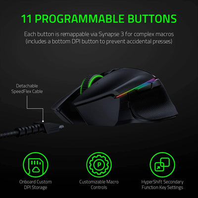 Mouse Razer Basilisk Ultimate Wireless Hyperspeed Rgb C/dock