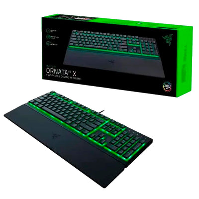 Teclado RAZER ORNATA V3 MECHA-Membrana LOW PROFILE 10 ZONAS SP CHROMA NEGRO