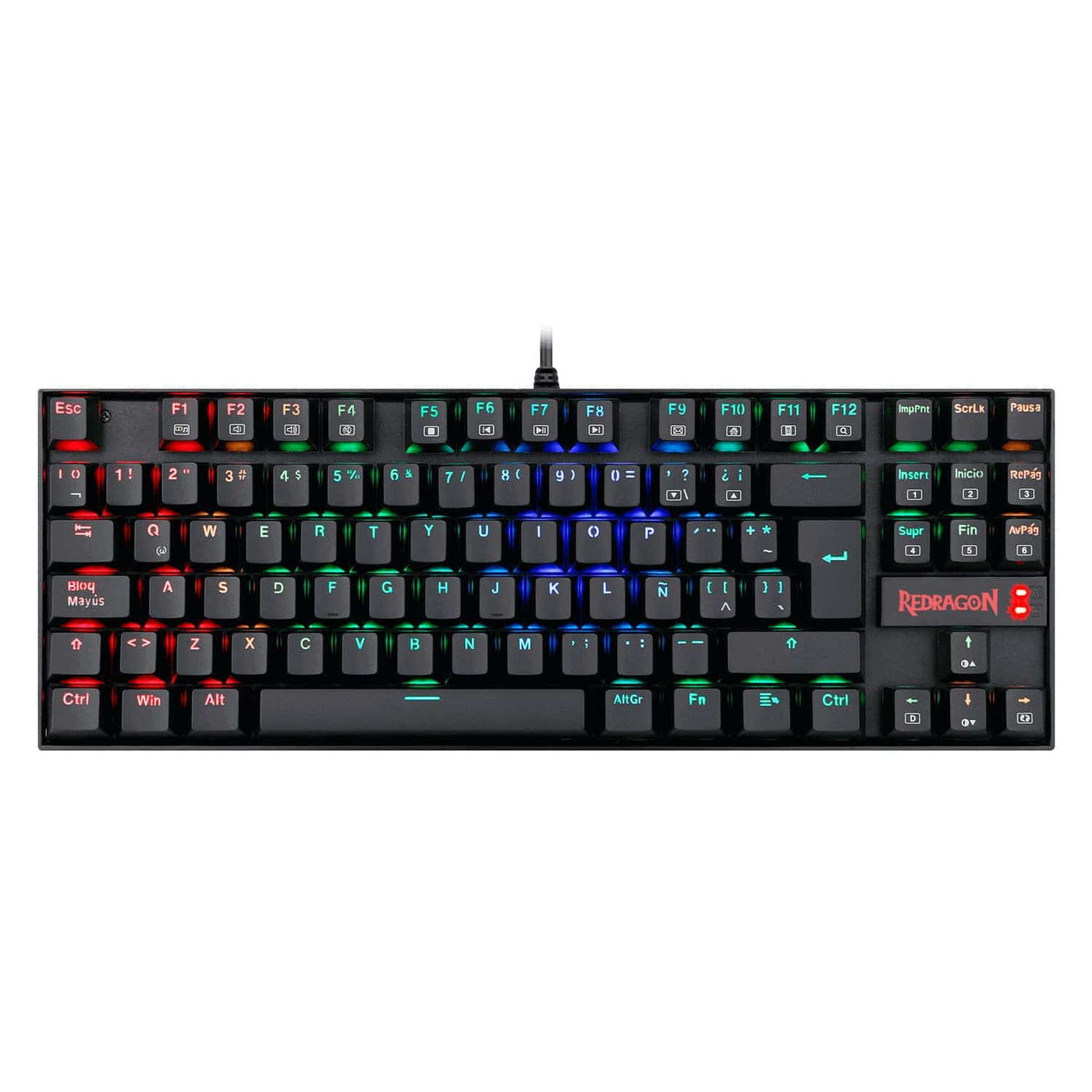 Teclado mecánico Redragon KUMARA K552 TKL RGB, Español - Achorao