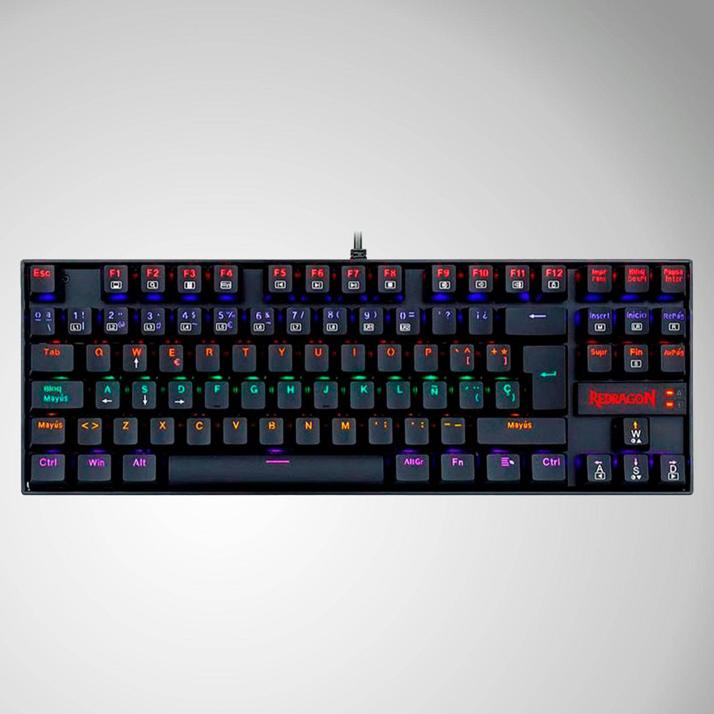 Teclado Gamer Redragon Kumara K552 TKL RAINBOW, Español - Achorao