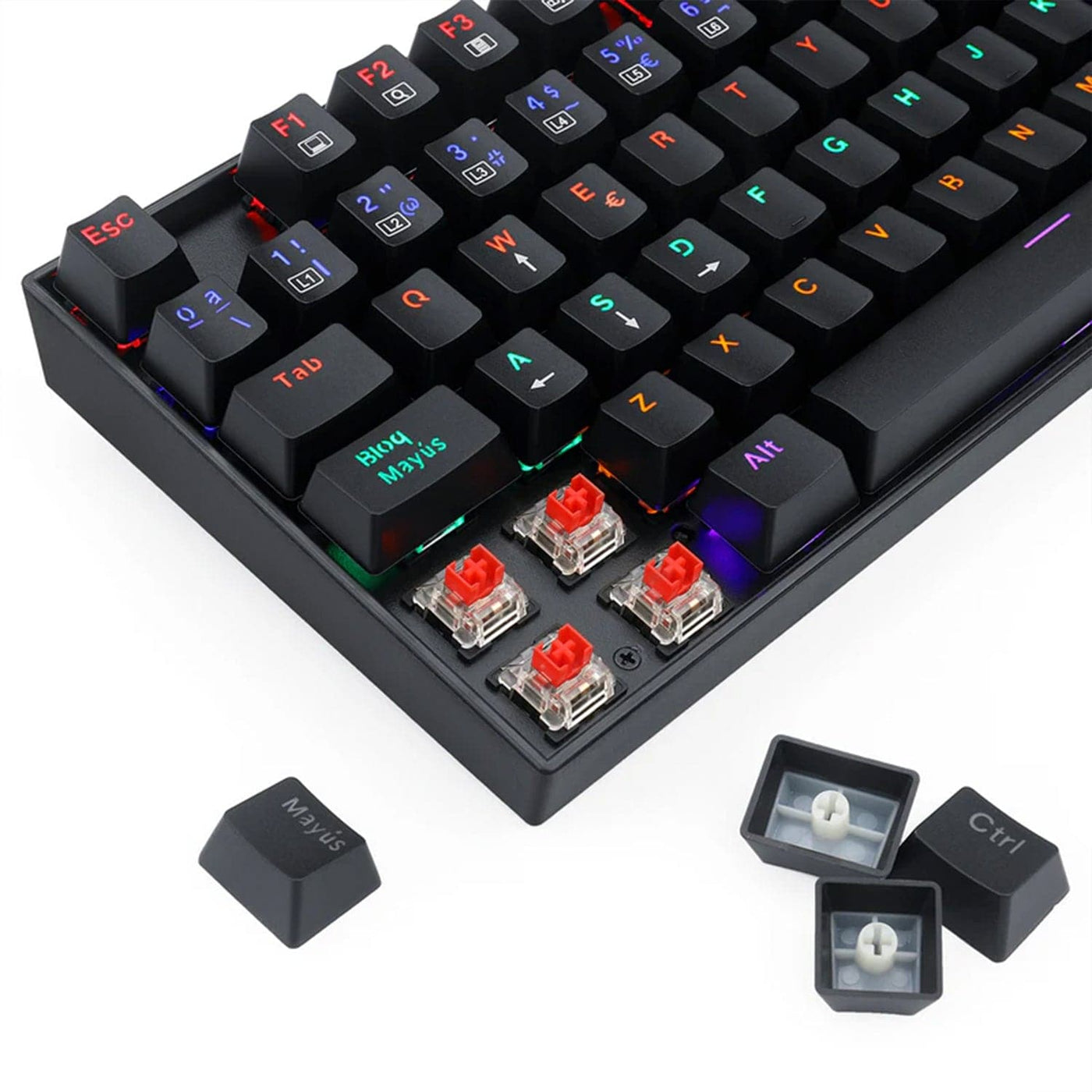 Teclado Gamer Redragon Kumara K552 TKL RAINBOW, Español - Achorao