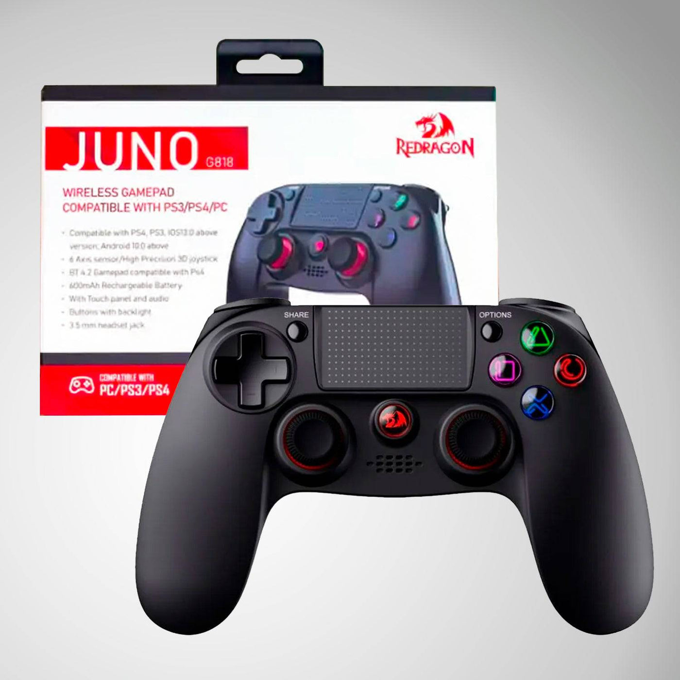 Mando PC/PS4 Redragon JUNO G818 Wireless - Achorao