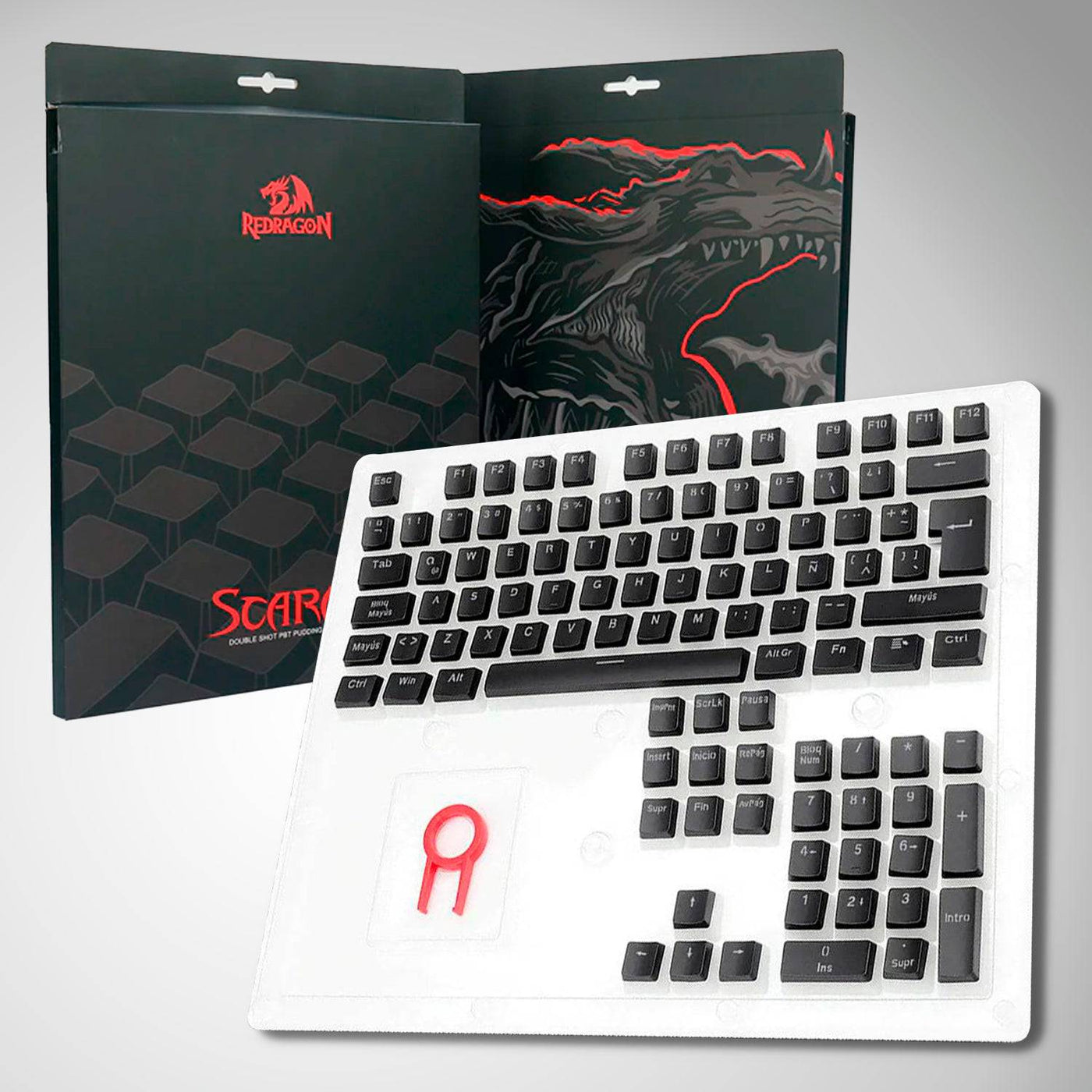 Keycaps Gamer SCARAB Redragon Español A130B-SP - Achorao