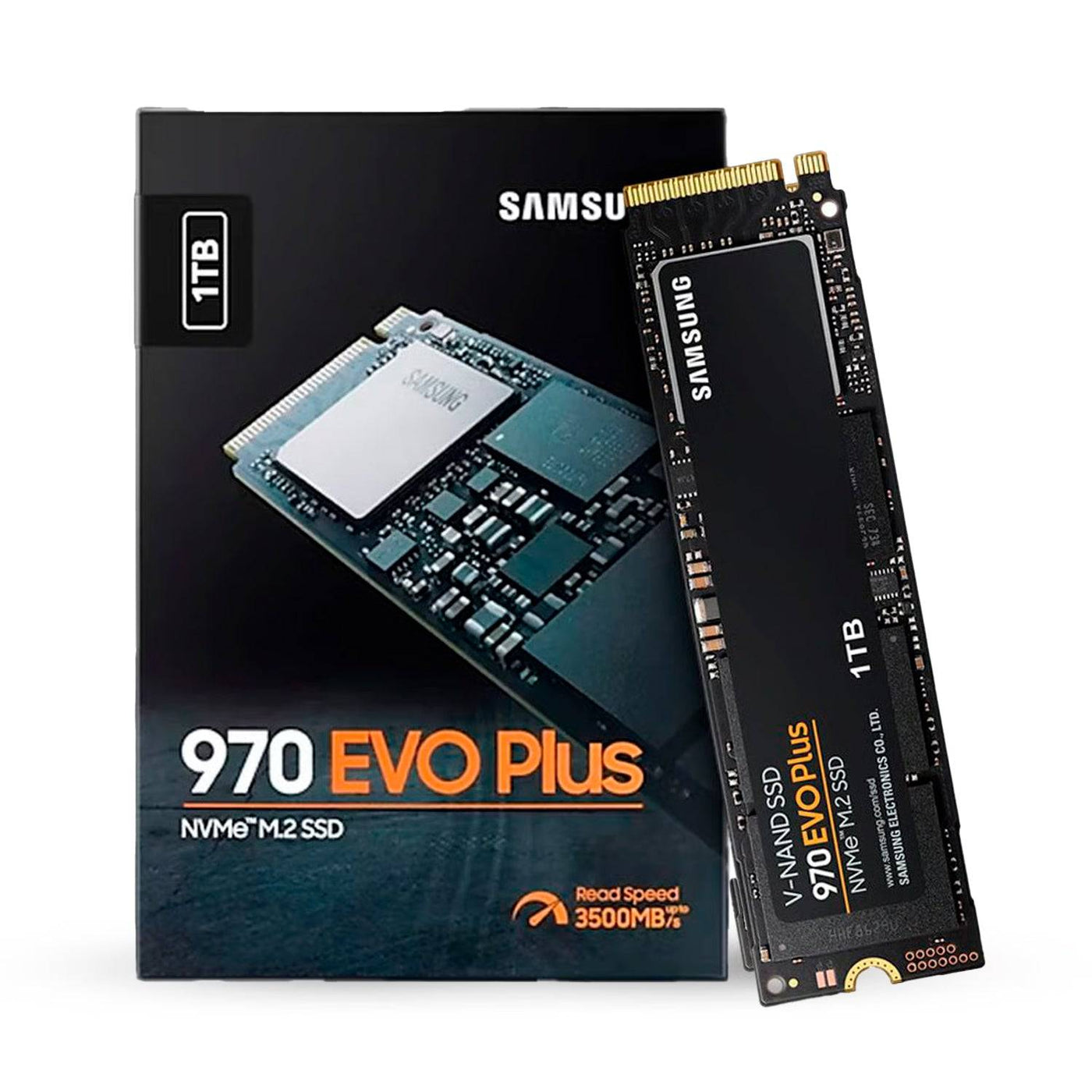 Unidad de estado solido Samsung 970 EVO Plus Series, 1 TB, M.2, PCIe 3.0 x4, NVMe 1.3