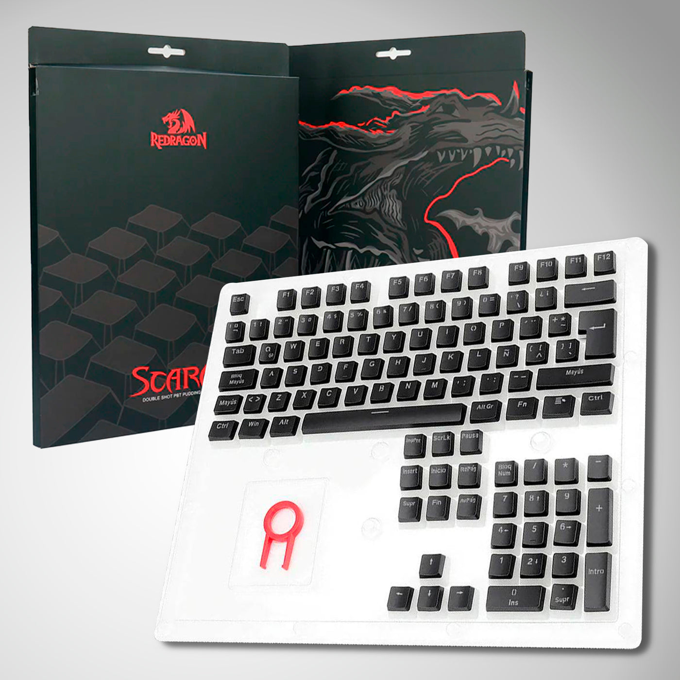 Keycaps Gamer SCARAB Redragon Español A130B-SP