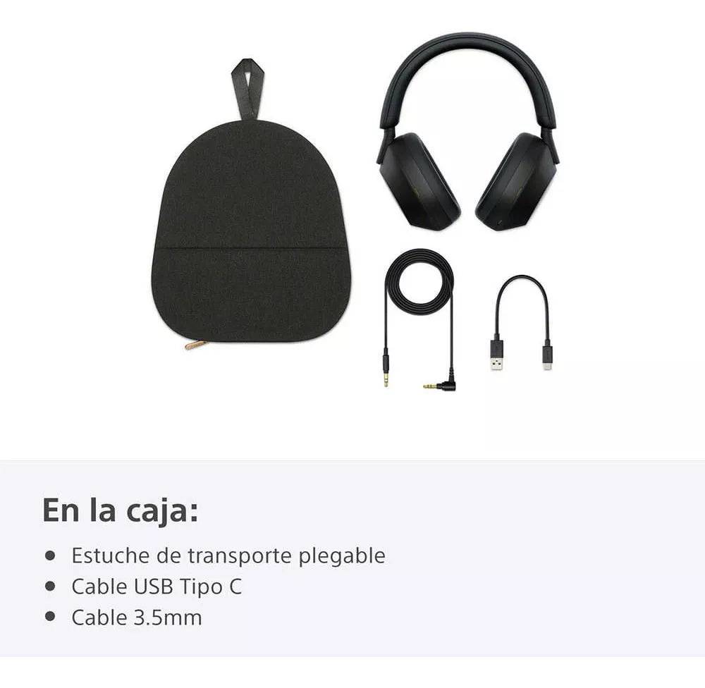 Audífonos Sony WH-1000XM5 Noise Cancelling con Bluetooth