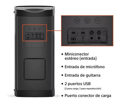 Parlante Sony SRS-XP700 serie X inalámbrico portátil