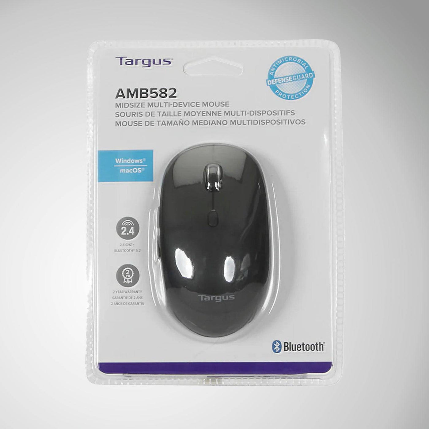 Mouse TARGUS B582 Meidum Antimicrobial Multi-Device BT Black (AMB582GL)