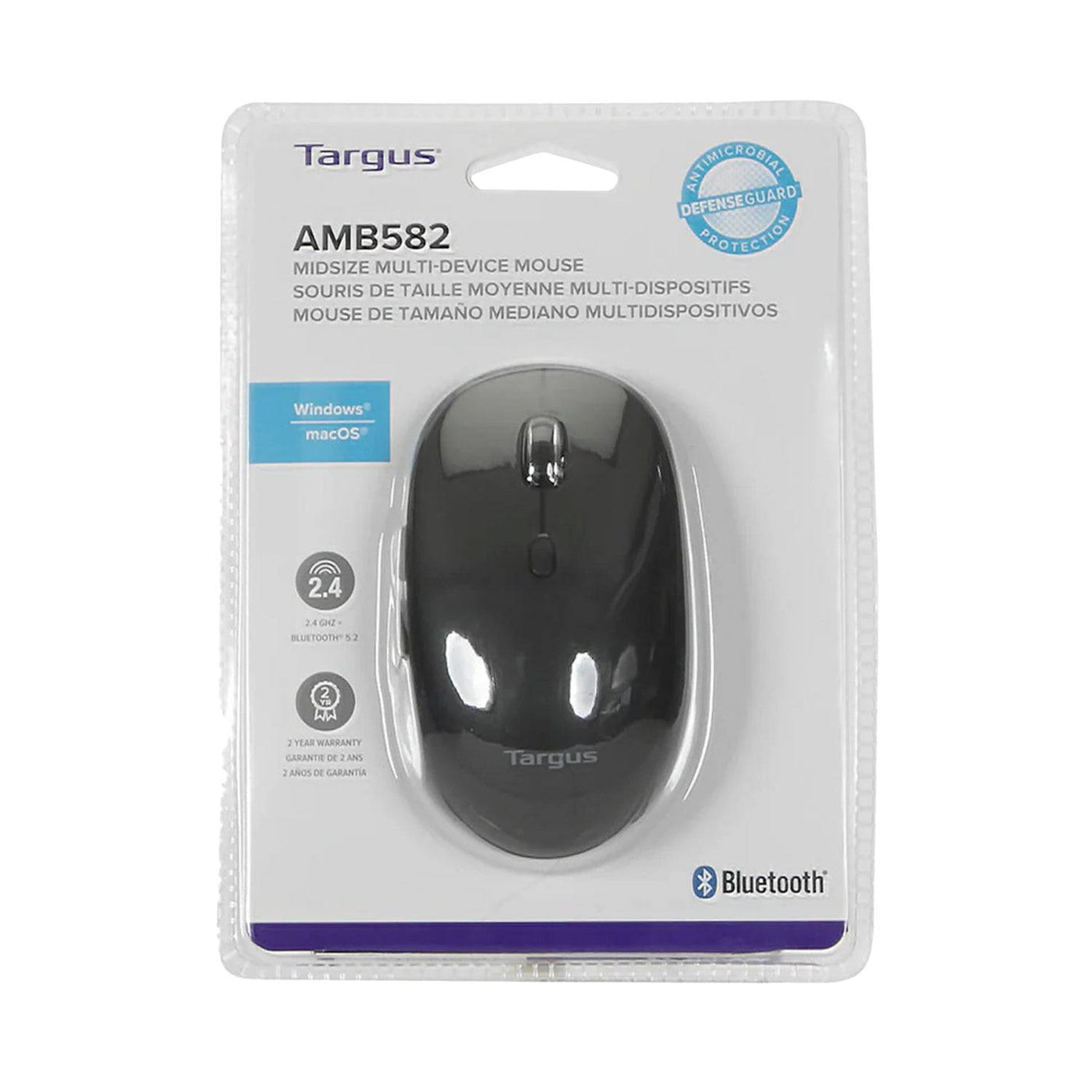 Mouse TARGUS B582 Meidum Antimicrobial Multi-Device BT Black (AMB582GL)