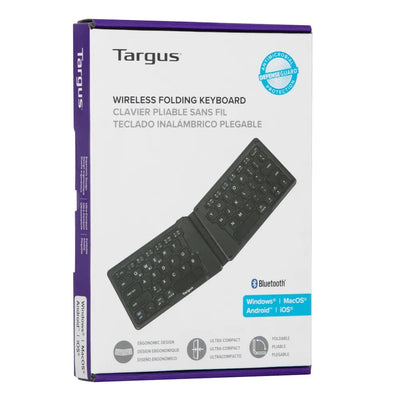 Teclado TARGUS AKF003 Multi-Dispositivo antimicrobial plegable BT SP BLACK (AKF003ES)