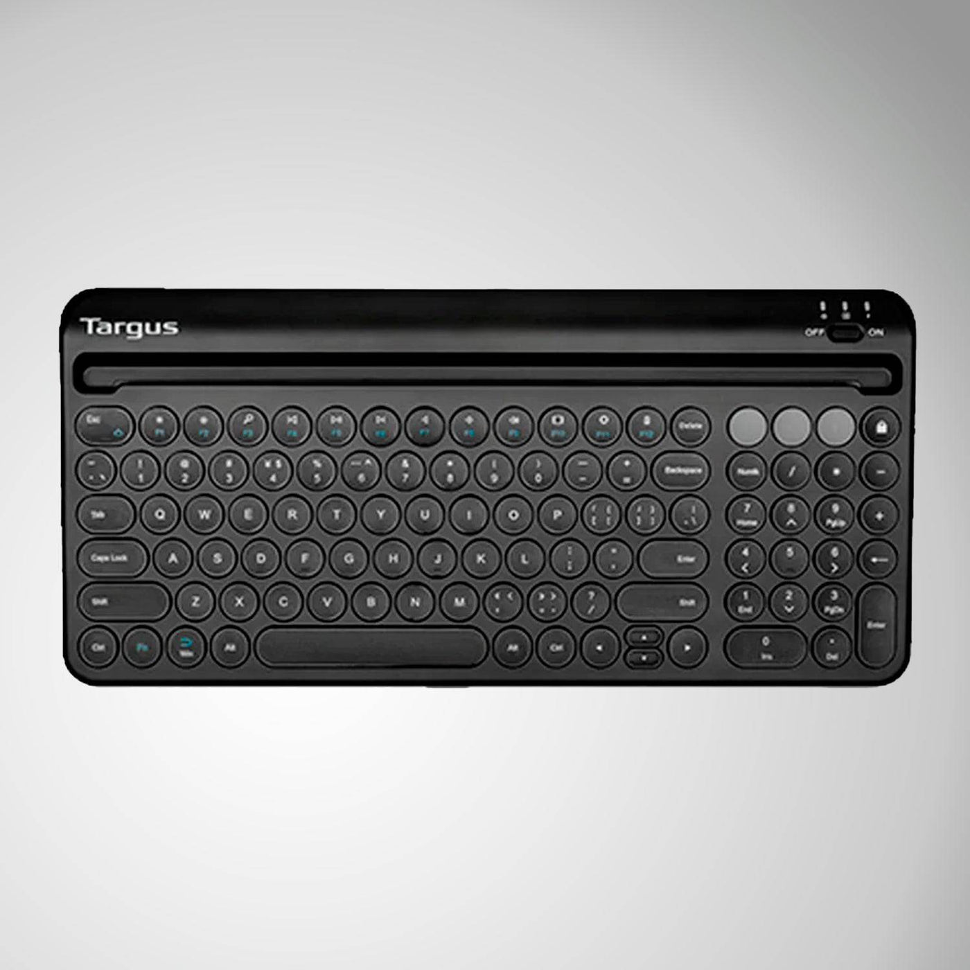 Teclado TARGUS Multi-Device Bluetooth Antimicrobial ESP BLACK (AKB867ES)