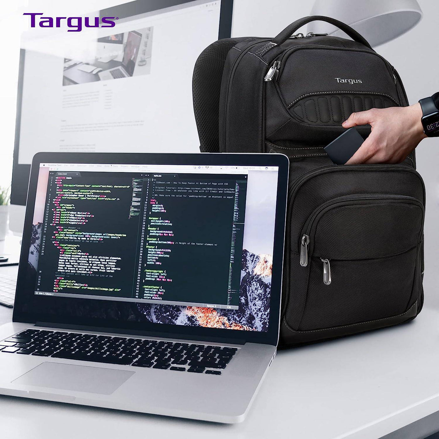 MOCHILA TARGUS LEGEND IQ 15.6" BLACK (PN TSB705US)