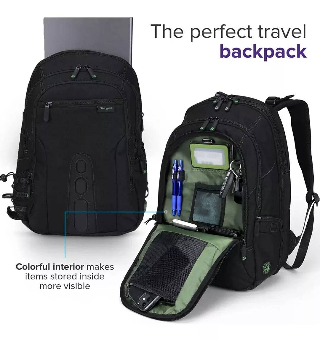 MOCHILA TARGUS SPRUCE ECOSMART 17" CHECKPOINT FRIENDLY BLACK (TBB019US)