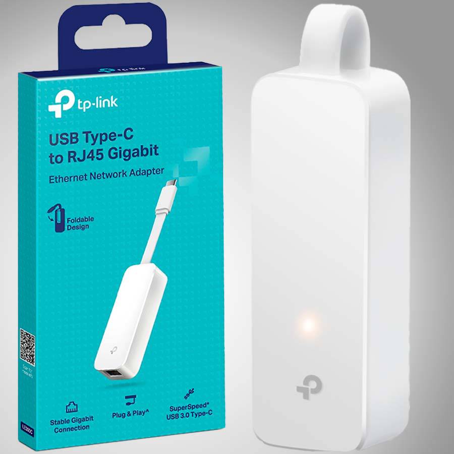 Adaptador de Red Tp-Link UE300C USB-C a RJ45 PlugNplay - Achorao