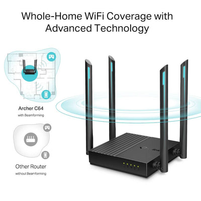 Router Tp-link Archer C64 Dual Band Gigabit Ac1200