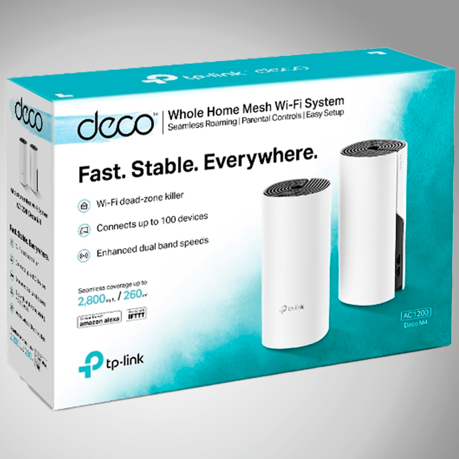 Sistema Wi-fi Mesh Tp-link Deco M4 (2-pack) - Ac1200