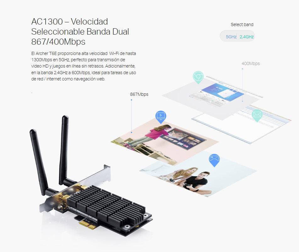 Tp-link Archer T6E AC1300 WI-FI PCI Express Adapter Speed - Achorao