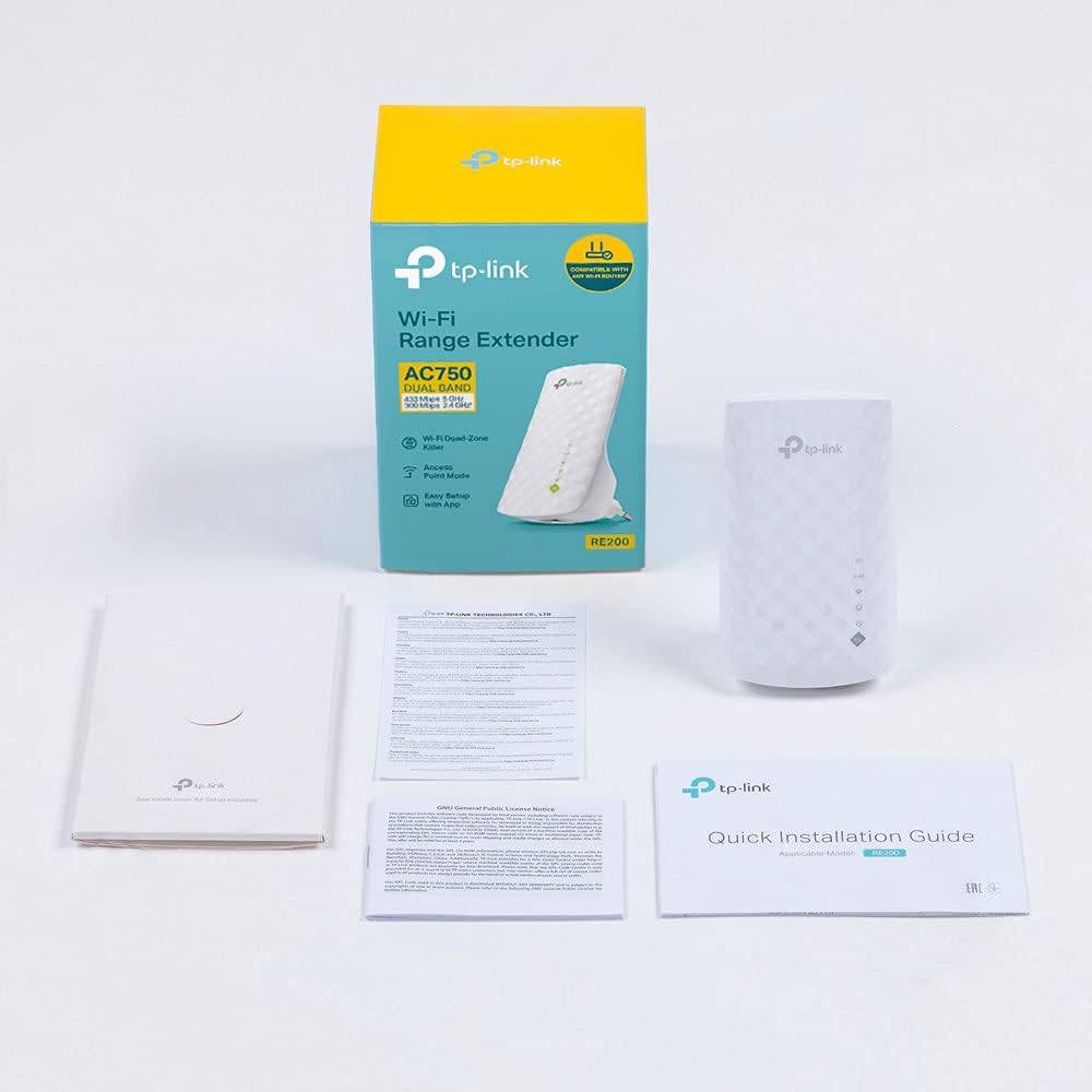 TP-LINK RE200 AC750 - Wi-Fi range extender - Wi-Fi - Dual Band