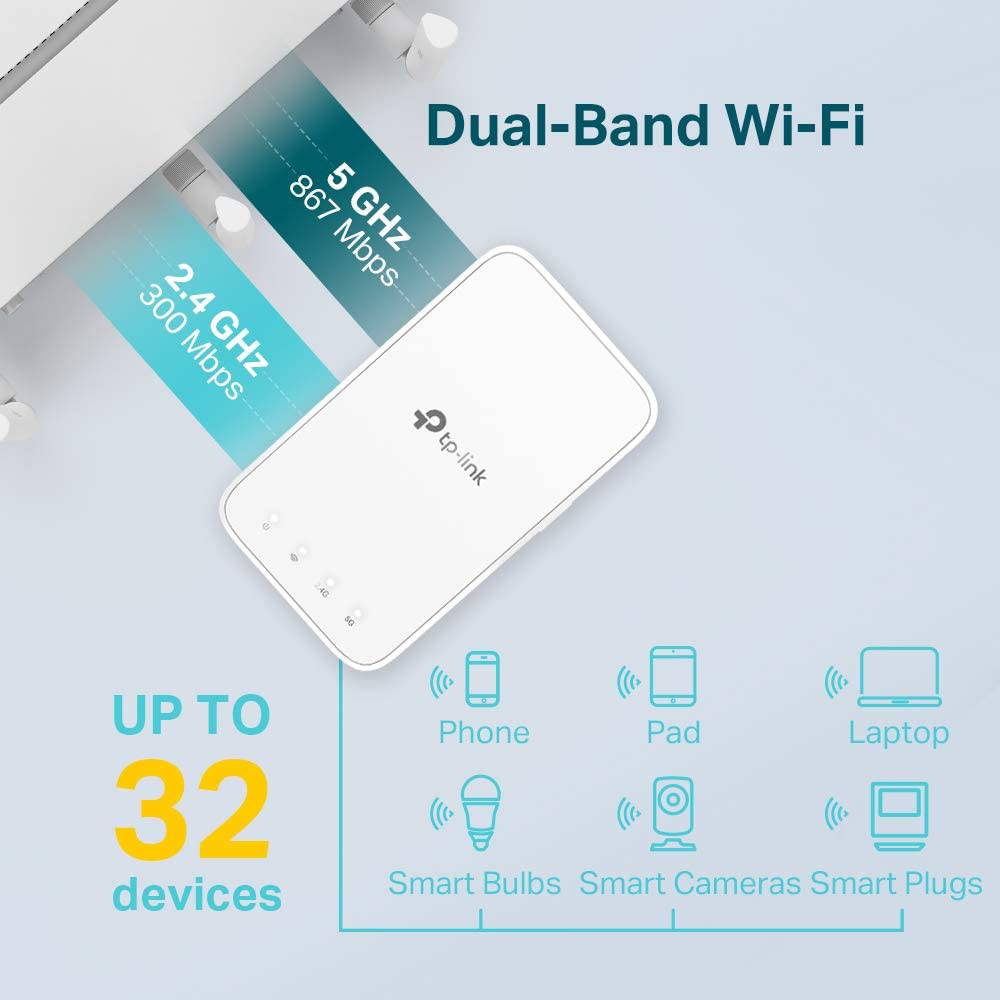 TP Link RE300 Extensor de Cobertura WiFi AC1200