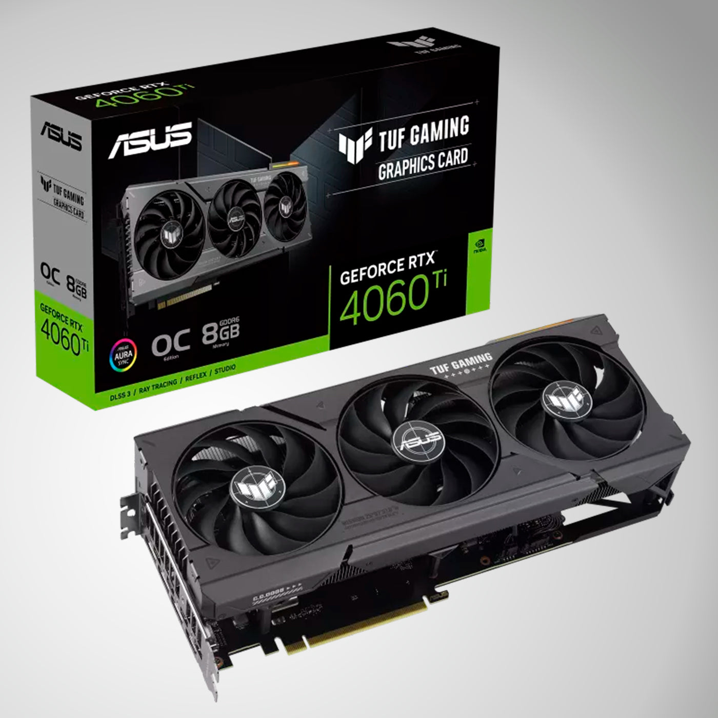 Tarjeta de video ASUS TUF GAMING GeForce RTX 4060Ti 8gb GDDR6 OC EDITION