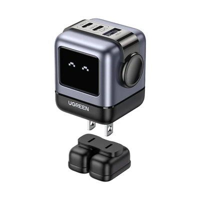 Adaptador/Cargador de corriente UGREEN Uno, USB-C 65W, Puertos 2 x USB-C / 1 x USB-A (CD361) - Achorao