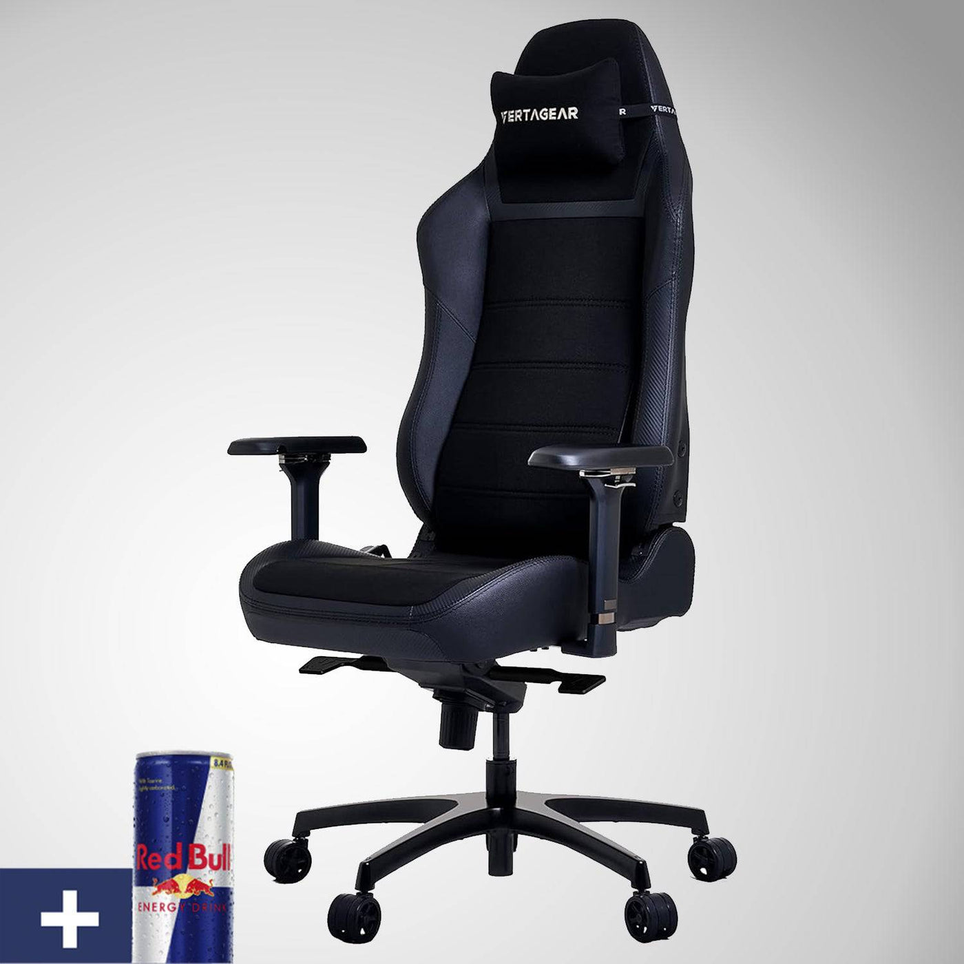 Silla gamer Vertagear PL6800 Silla ergonómica grande y alta para juegos con sistemas de asiento lumbar y VertaAir ContourMax