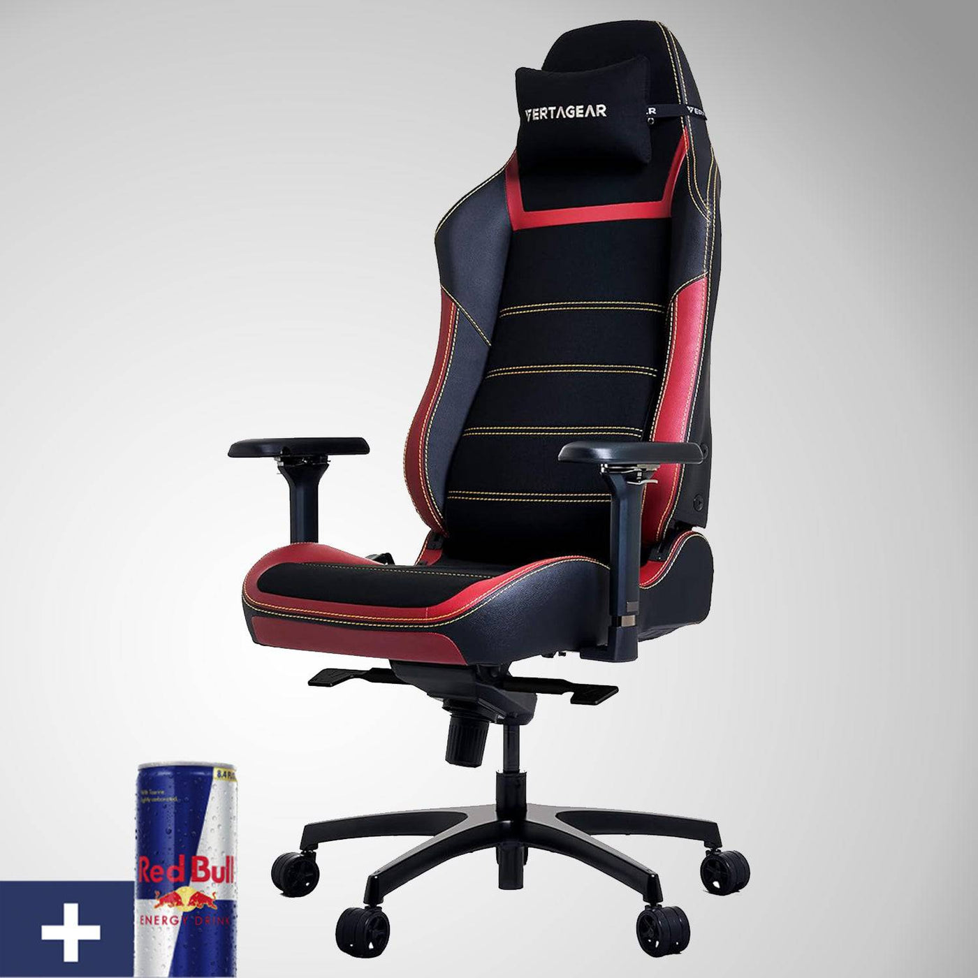 Silla gamer Vertagear PL6800 Silla ergonómica grande y alta para juegos con sistemas de asiento lumbar y VertaAir ContourMax