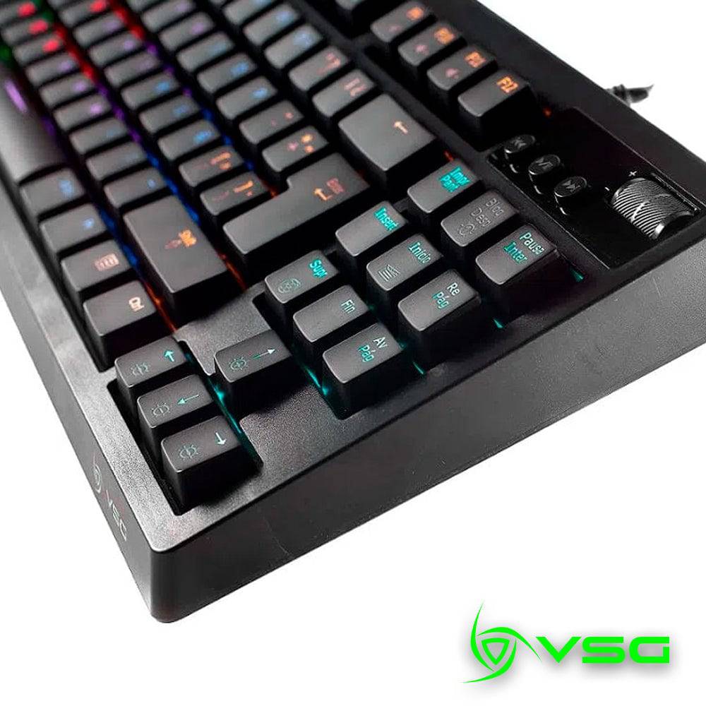 Teclado Mecánico VSG Quasar TKL RGB Black - Achorao