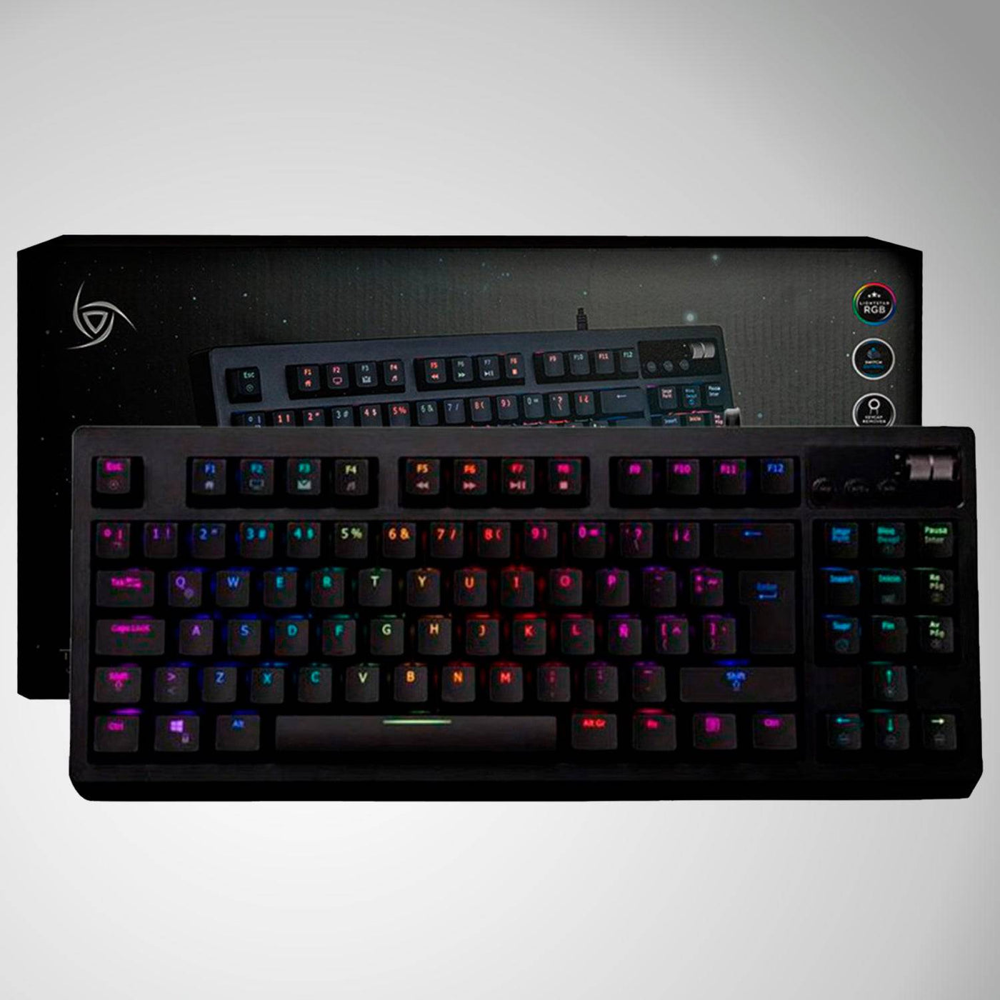 Teclado Mecánico VSG Quasar TKL RGB Black - Achorao