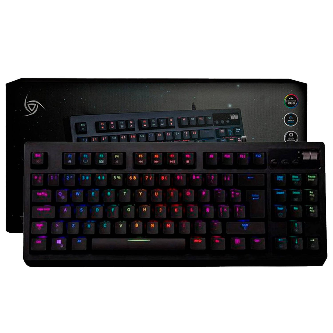 Teclado Mecánico VSG Quasar TKL RGB Black - Achorao