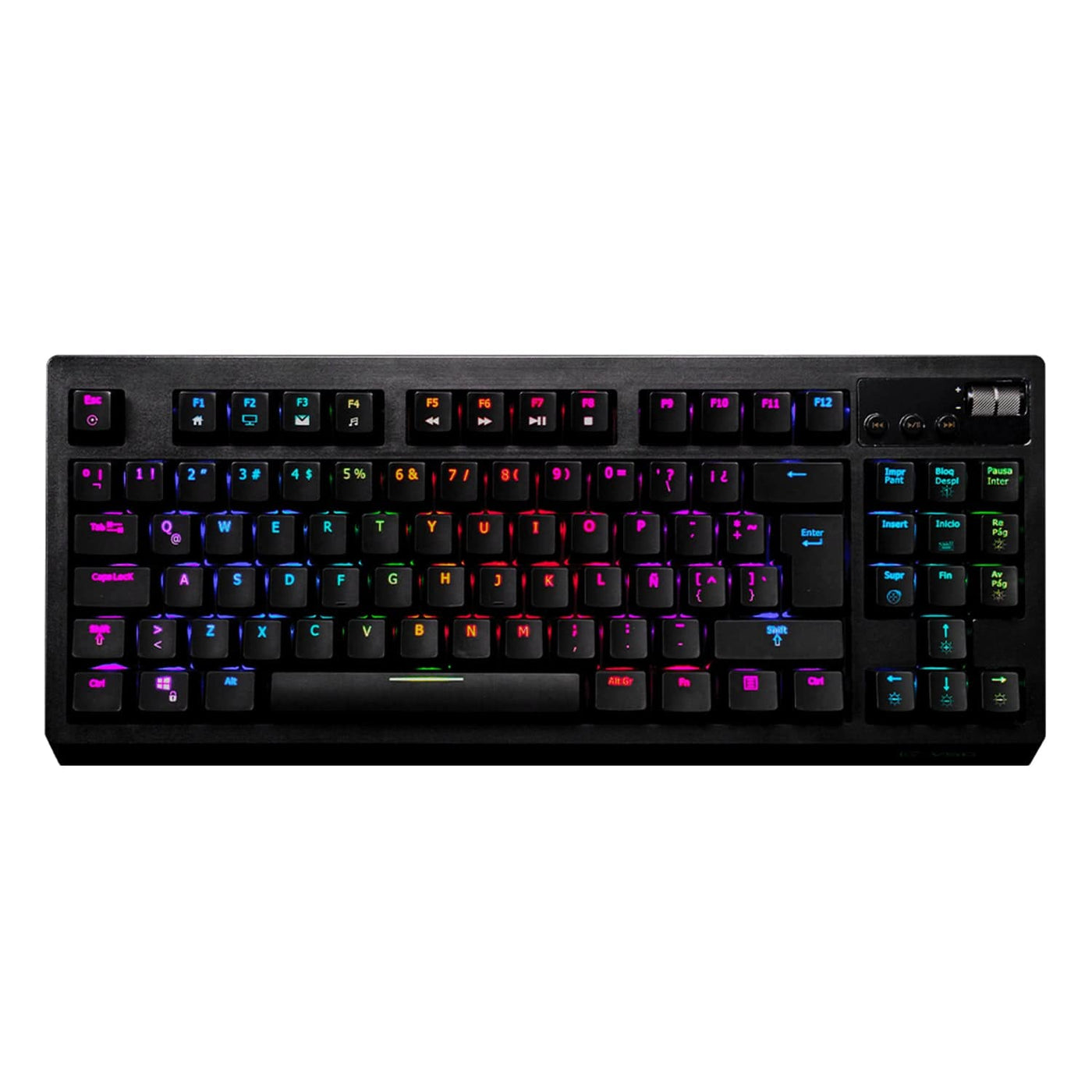 Teclado Mecánico VSG Quasar TKL RGB Black - Achorao