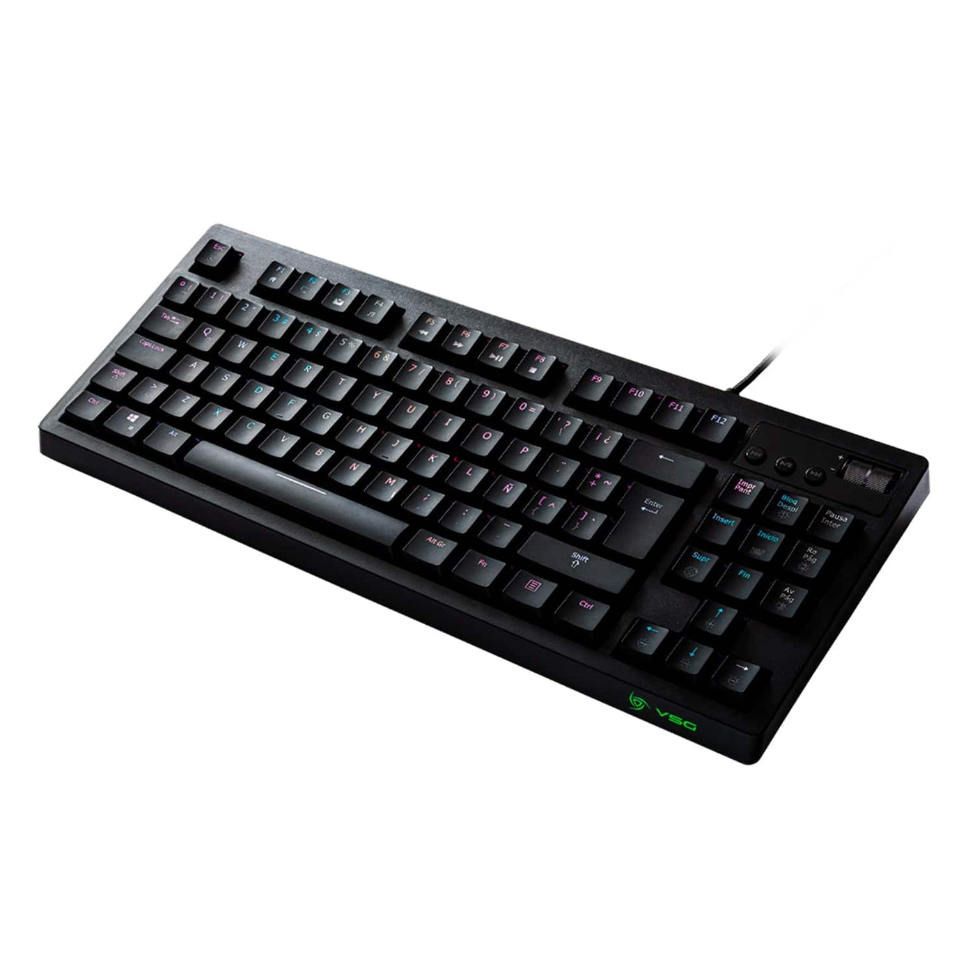 Teclado Mecánico VSG Quasar TKL RGB Black - Achorao