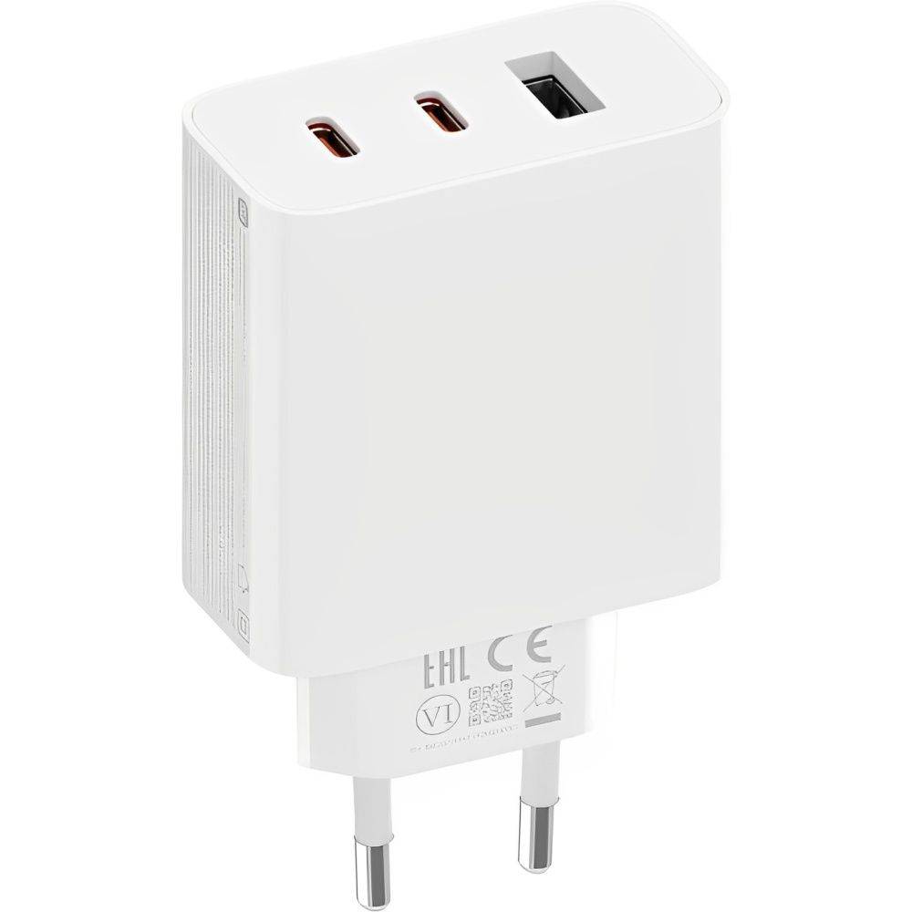 Cargador Xiaomi 67W GaN 2C1A Cargador de Pared para Smartphone USB-A 67W + Cable Tecnología de enfriamiento GaN (nitruro de galio)